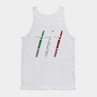 Bassoon Italian Flag Bassoonist Musician Italy Tank Top